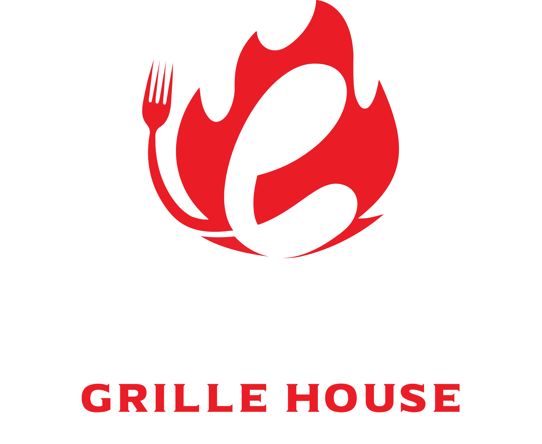 White logo embers